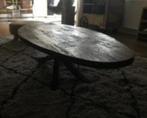 ovale salontafel , hout