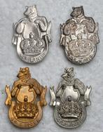 Kenteken, 4x LOT 2de+3de Model 4e LINIE (Beer), Zilver+Goud, Verzamelen, Embleem of Badge, Ophalen of Verzenden, Landmacht