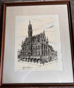Oudenaarde stadhuis, authentieke zeefdruk van Erica Sijnja, Antiek en Kunst, Ophalen