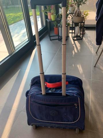 Sac à dos cartable trolley Kipling, Enlèvement, Utilisé, Bleu, Sac à dos
