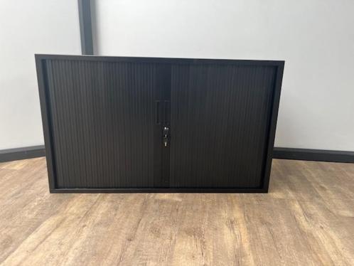 Zwarte roldeurkast 72x120x43, Huis en Inrichting, Woonaccessoires | Wandplanken en Boekenplanken, Ophalen