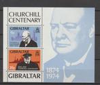 Gibraltar 1974 Blok Winston Churchill **, Verzenden, Overige landen, Postfris