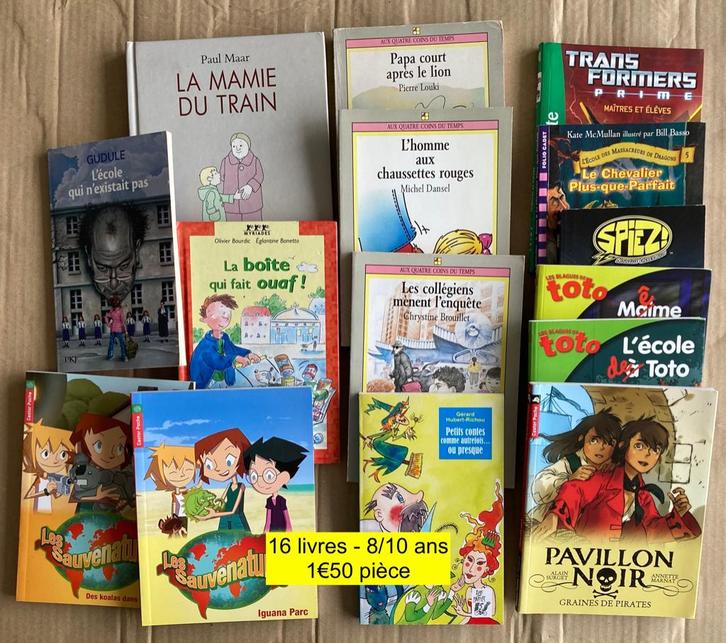 16 LIVRES POCKET jeunes lecteurs à partir de 7 ans, Livres, Livres pour enfants | Jeunesse | Moins de 10 ans, Utilisé, Fiction général