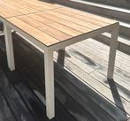 Vierkante TRIBU Natal Alu Teak tuin eettafel, Tuin en Terras, Ophalen, Gebruikt, Vierkant, Teakhout