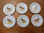 Jachtborden, wild, natuur 6st, Antiek en Kunst, Antiek | Servies los, Ophalen