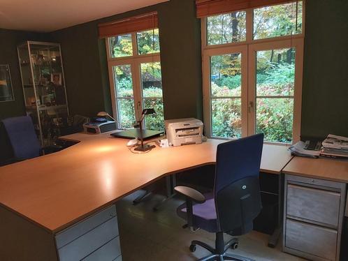 Bureau set dubbele L vorm, Huis en Inrichting, Bureaus, Zo goed als nieuw, Bureau, Ophalen