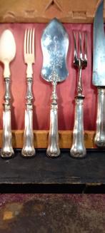 COFFRET 5 GRANDS COUVERTS  DE SERVICE ARGENT POINCONNE, Enlèvement ou Envoi, Argent