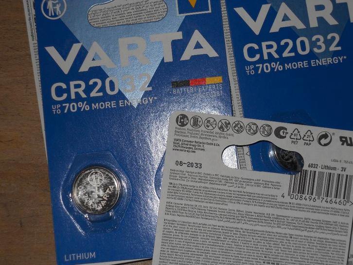 Piles VARTA 2032 : boite de 10 x 2 ., Audio, Tv en Foto, Accu's en Batterijen, Nieuw, Ophalen of Verzenden