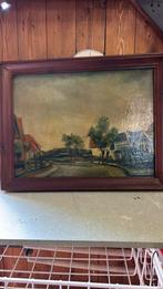 Schilderijtje olieverf op paneel 1965 gesigneerd, Antiek en Kunst, Ophalen of Verzenden
