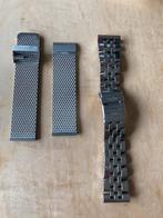 Heren stalen stainless steel horlogeband, Comme neuf, Envoi