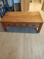 Grote salontafel met schuiven, Huis en Inrichting, Ophalen, Gebruikt, 100 tot 150 cm, 50 tot 100 cm