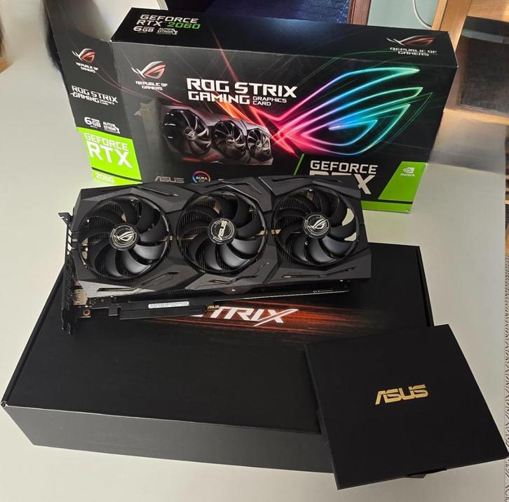 Carte graphique Asus Rog Strix RTX 2060 EVO 6 giga, Computers en Software, Videokaarten, Gebruikt, Nvidia, PCI-Express 3.0, GDDR6