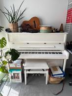 Doutreligne witte piano met silent system, Muziek en Instrumenten, Ophalen, Wit, Zo goed als nieuw, Piano