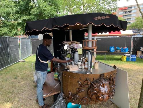 Coffee Mobile Bike unique wooden design, Autos : Divers, Remorques, Comme neuf, Enlèvement