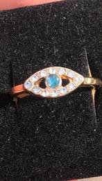 Goudkleurige ring maat 17.7 echte natuurlijke Opaal triplet, Nieuw, Goud, Met edelsteen, 17 tot 18