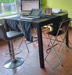 Hoge vierkante tafel / statafel / bartafel / keukentafel, Huis en Inrichting, Ophalen, Vierkant, Zo goed als nieuw, Vijf personen of meer