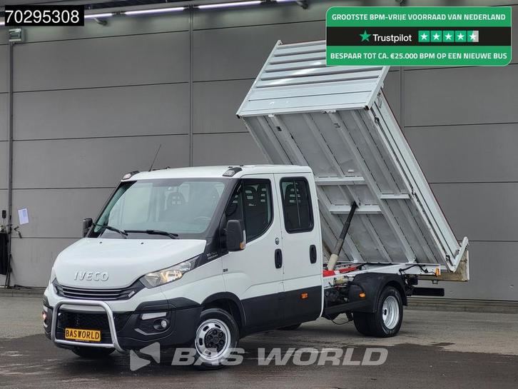 Iveco Daily 35C18 3.0L Automaat Kipper Dubbellucht 3,5t Trek, Auto's, Bestelwagens en Lichte vracht, Bedrijf, Te koop, Airconditioning