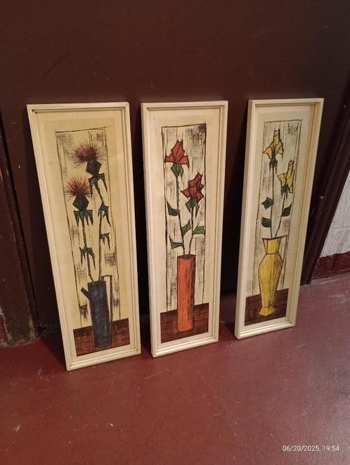 Set van 3 vintage wanddecoratielijsten, Huis en Inrichting, Woonaccessoires | Wanddecoraties, Gebruikt, Ophalen of Verzenden
