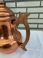 théière / cafetière en cuivre avec poignée en bois, Antiquités & Art, Antiquités | Bronze & Cuivre, Cuivre