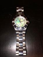 Guess dames horloge met zirkonia steentjes, Met strass, Guess, Staal, Gebruikt