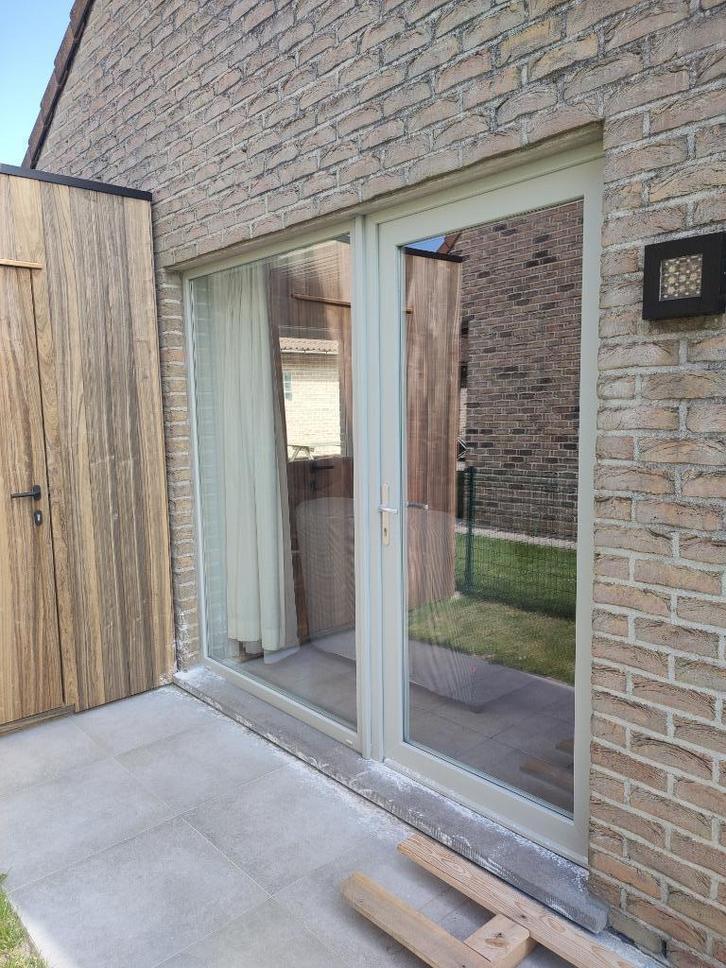 Vast raam incl. deur, Doe-het-zelf en Bouw, Glas en Ramen, Gebruikt, Gevelraam of Ruit, 160 cm of meer, 160 cm of meer, Dubbelglas