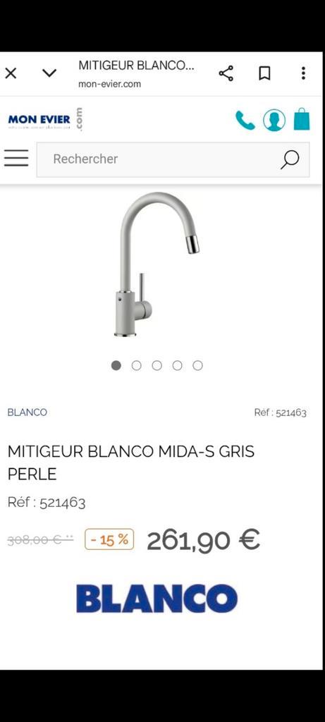 Mitigeur robinet de cuisine de marque Blanco neuve, Bricolage & Construction, Sanitaire, Enlèvement ou Envoi