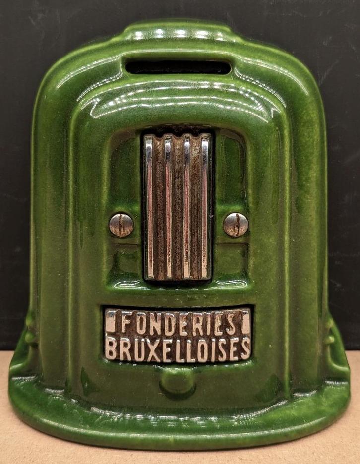 GEZOCHT - Fobrux / Fonderies bruxelloises spaarpotten, Antiek en Kunst, Curiosa en Brocante, Ophalen of Verzenden