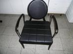 design fauteuil éénzit in chromé en skaibekleding, Huis en Inrichting, Ophalen, Gebruikt, Metaal