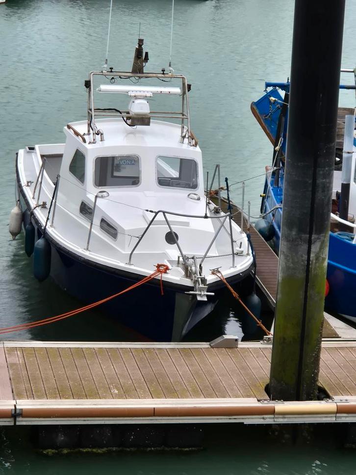 Visboot mitchell, Watersport en Boten, Vis- en Consoleboten, Gebruikt, 70 pk of meer, 6 meter of meer, Diesel, Binnenboordmotor