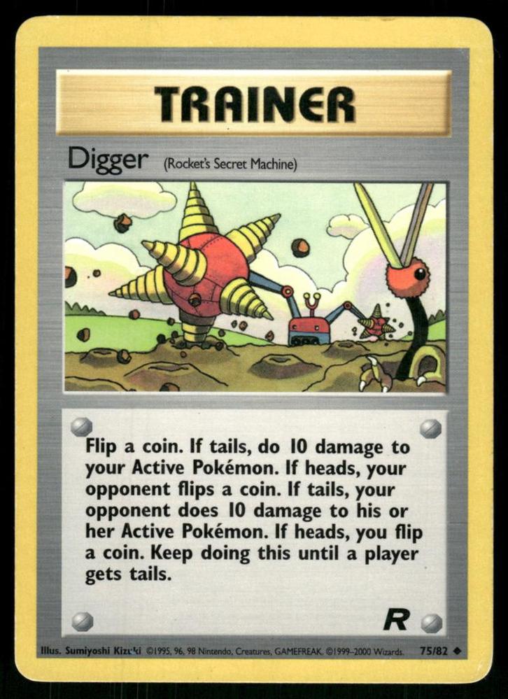 Digger 75/82 - Team Rocket (G), Hobby en Vrije tijd, Verzamelkaartspellen | Pokémon, Gebruikt, Verzenden