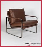 Walter Knoll Fabricius Chair 71010 Leder Smoked Chrome, Ophalen, Zo goed als nieuw
