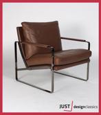 Walter Knoll Fabricius Chair 71010 Leder Smoked Chrome, Huis en Inrichting, Fauteuils, Ophalen, Zo goed als nieuw