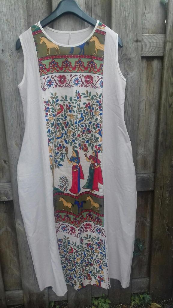 NIEUW Jurk A-model katoen, past voor 44/46 XL/XXL, zie info, Kleding | Dames, Jurken, Nieuw, Ophalen of Verzenden