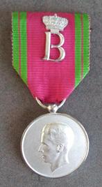 Medaille Koninklijk Huis Boudewijn zilverkleurig, Verzamelen, Militaria | Algemeen, Ophalen of Verzenden, Overige soorten, Lintje, Medaille of Wings