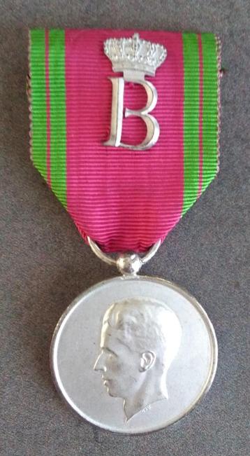 Medaille Koninklijk Huis Boudewijn zilverkleurig beschikbaar voor biedingen