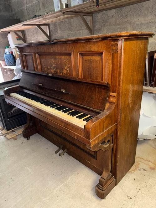 Akoestische piano Hime & Addison, Muziek en Instrumenten, Piano's, Gebruikt, Piano, Bruin, Ophalen