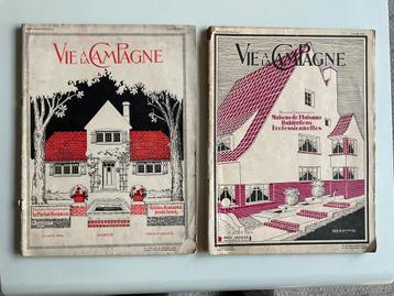 Twee oude Franse magazines 1924 en 1929.  Achitectuur beschikbaar voor biedingen