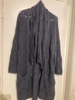 Gigue Gilet met bijpassende sjaal in jeansblauw, Ophalen, Blauw, Maat 42/44 (L), Zo goed als nieuw