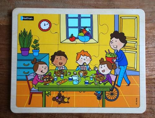 Houten puzzel van het merk Nathan, Enfants & Bébés, Jouets | Puzzles pour enfants, Neuf, 2 à 4 ans, Moins de 10 pièces, Enlèvement ou Envoi