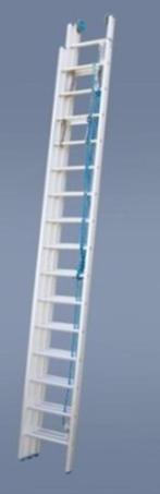 schuifladder met touw, Ophalen, Gebruikt, Ladder
