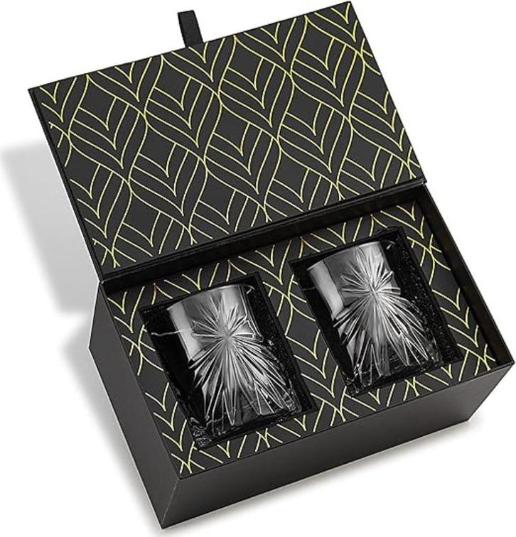 Set van 2 whiskyglazen SNELLE GRATIS LEVERING, Antiek en Kunst, Antiek | Glaswerk en Kristal, Verzenden