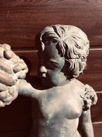 Zeldzaam antiek Bronzen Putti tuinbeeld  !!!, Ophalen