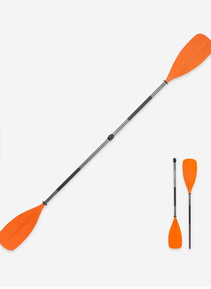 Verstelbare kajakpeddel 2-delig + duo kayak apart te koop, Watersport en Boten, Kano's, Nieuw, Kajak, Ophalen of Verzenden