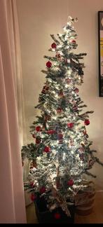 Kerstboom met sneeuw en mand  (zonder versiering), Ophalen, Gebruikt, Binnen