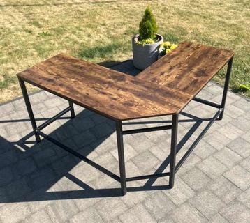 L-vormige bureau / hoektafel – stevig & stijlvol beschikbaar voor biedingen