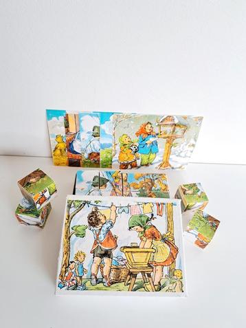 Vintage houten kinderpuzzel beschikbaar voor biedingen