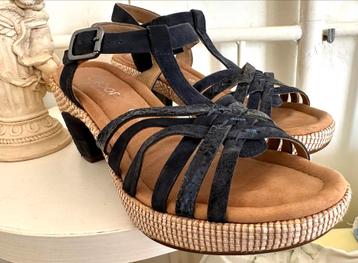 Mules de marque Gabor, pointure 6, (39), Gabor, Comme neuf, Bleu, Sandales et Mûles