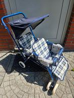 Vintage tweezit tweeling poppenwagen/buggy, Kinderen en Baby's, Speelgoed | Poppen, Ophalen of Verzenden, Gebruikt