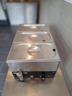 Bainmarie 3-delig , Inox uitgiftetafel en inox tafels, Ophalen, Gebruikt, Inox Meubilair