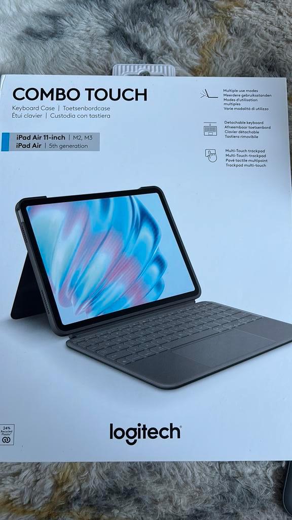 Logitech Combo Touch, Computers en Software, Tablet-hoezen, Nieuw, Bescherming voor- en achterkant, 11 inch, Ophalen of Verzenden